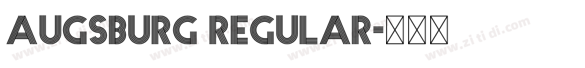 Augsburg Regular字体转换 Augsburg Regular字体转换